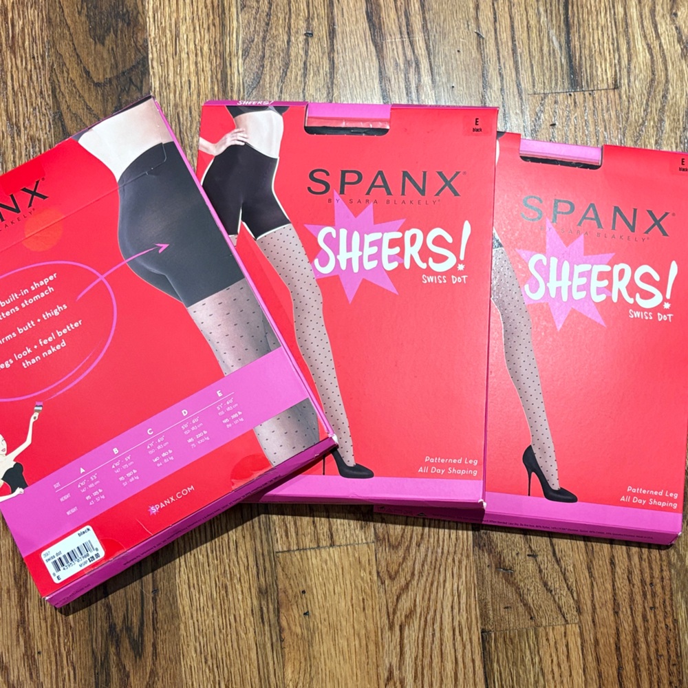 SPANX Sheers Black Tights 3 pack